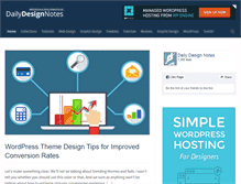 Tablet Screenshot of dailydesignnotes.com